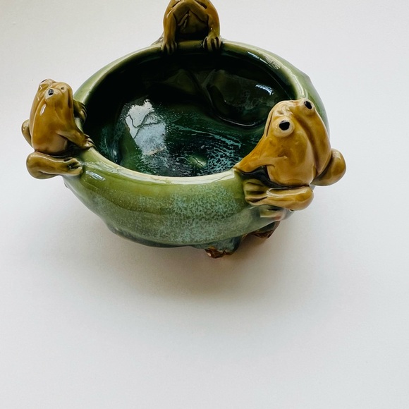 Vintage MCM Planter Frog Motif Bowl - Picture 2 of 7
